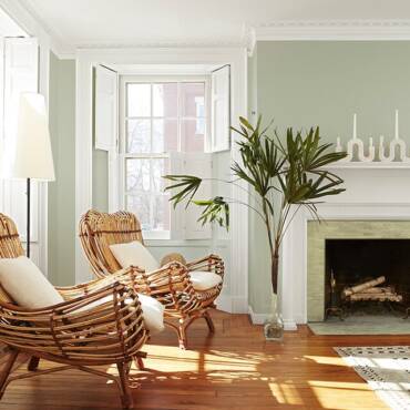 light-green-paint-living-room-wall-white-shutters-mantel-640x640